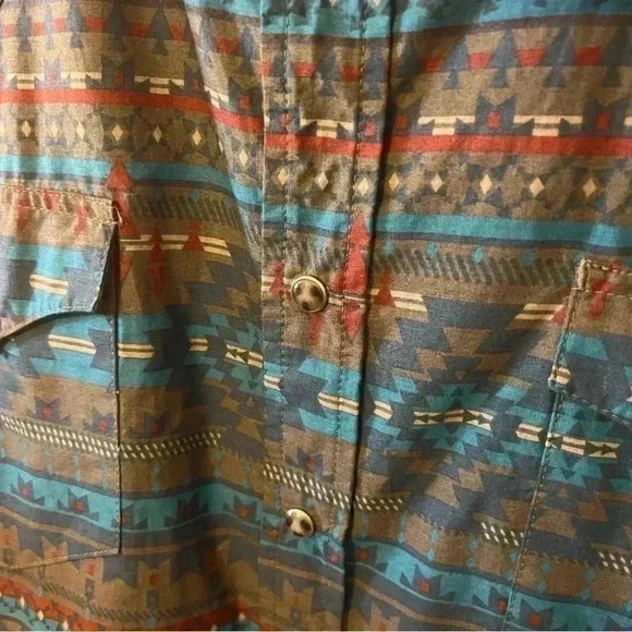 New Men’s Roper LS Horizontal Print Shirt XL - Picture 5 of 12